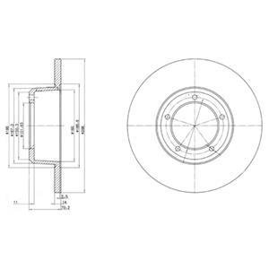 Тормозные диски Delphi BG2297