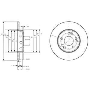 Тормозной диск Delphi BG2314