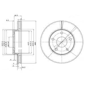 Диск гальмівний Delphi BG2346