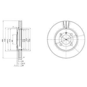 Диск тормозной Delphi BG2347