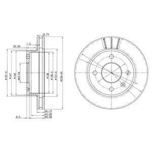 Тормозной диск Delphi BG2367