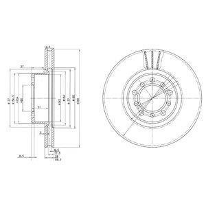 Тормозной диск Delphi BG2372