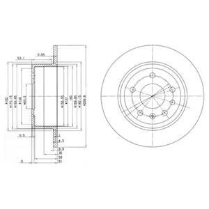 Тормозной диск Delphi BG2381