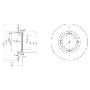 Тормозные диски Delphi BG2400 (фото 1)