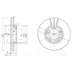 Диск тормозной Delphi BG2423