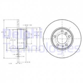 Диск тормозной Delphi BG2430