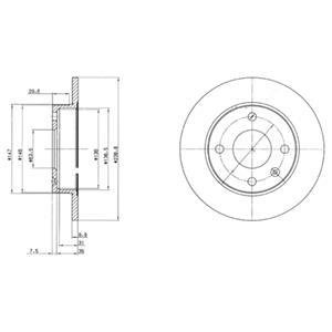 Тормозные диски Delphi BG2439