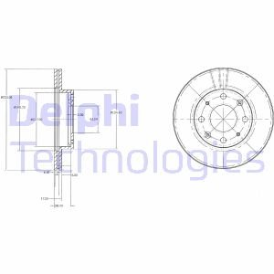 Диск тормозной Delphi BG2451