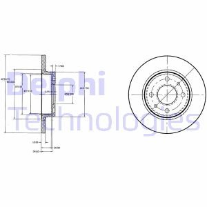 Тормозной диск Delphi BG2466 (фото 1)