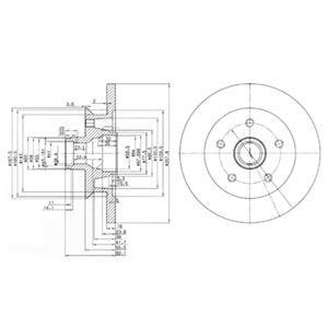 Диск тормозной Delphi BG2468