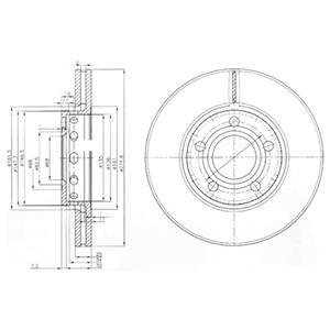 Тормозные диски Delphi BG2518