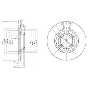 Гальмівні(тормозні) диски Delphi BG2561 (фото 1)