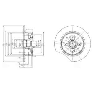 Тормозные диски Delphi BG2571