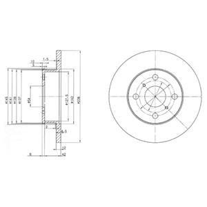 Гальмівні(тормозні) диски Delphi BG2597