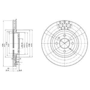 Тормозные диски Delphi BG2617