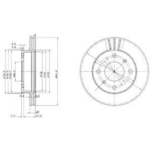 Тормозной диск Delphi BG2632