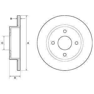 Диск тормозной Delphi BG2683