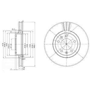 Тормозной диск Delphi BG2688