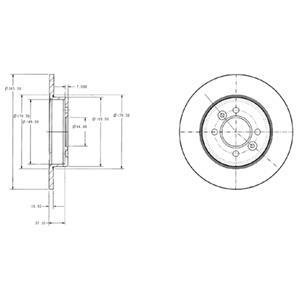 Тормозной диск Delphi BG2694