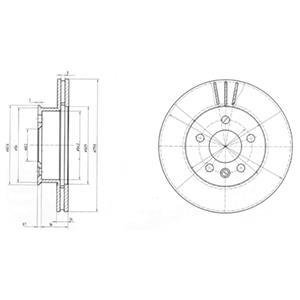 Диск тормозной Delphi BG2717