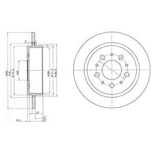 Диск тормозной Delphi BG2718