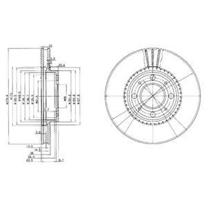 Тормозные диски Delphi BG2720