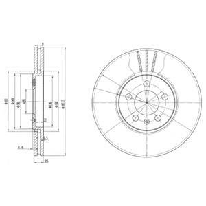 Гальмівні(тормозні) диски Delphi BG2729