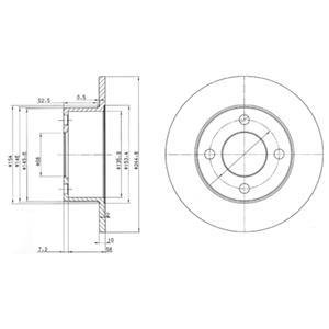 Тормозные диски Delphi BG2747