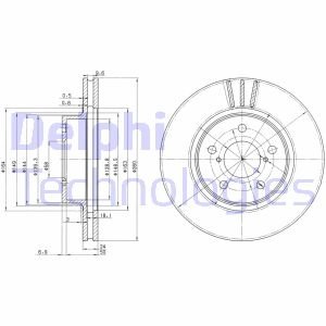 Диск тормозной Delphi BG2767 (фото 1)