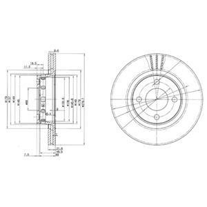 Тормозной диск Delphi BG2784