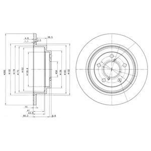 Тормозные диски Delphi BG2826