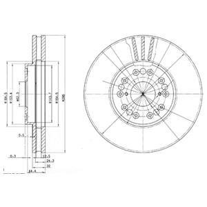 Гальмівні(тормозні) диски Delphi BG2829