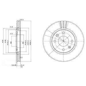 Тормозные диски Delphi BG2871