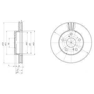 Тормозной диск Delphi BG2906