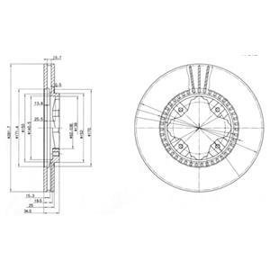 Тормозные диски Delphi BG3063