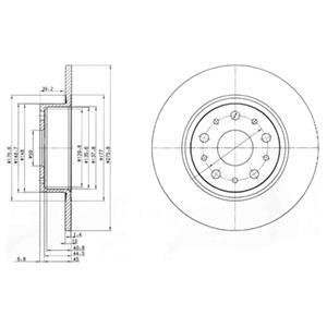 Тормозные диски Delphi BG3076