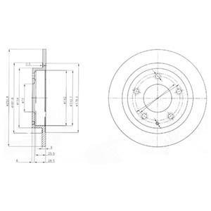 Тормозные диски Delphi BG3084