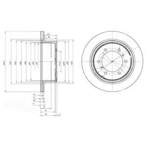 Тормозной диск Delphi BG3105