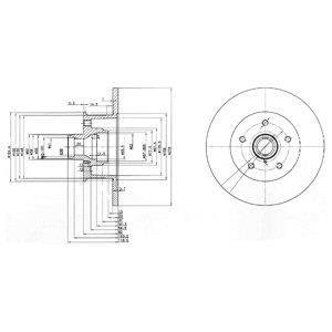 Тормозной диск Delphi BG310