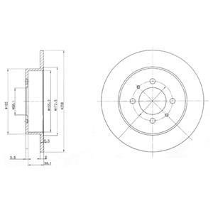 Гальмівний диск Delphi BG3125