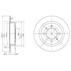 Диск тормозной Delphi BG3126