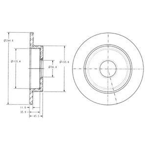 Диск тормозной Delphi BG3131