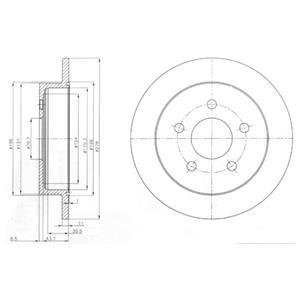 Тормозные диски Delphi BG3143