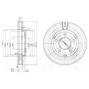 Диск тормозной Delphi BG3144