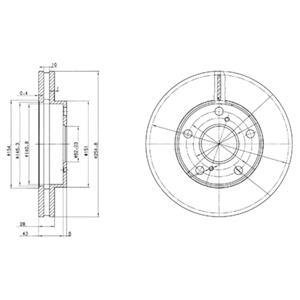 Диск гальмівний Delphi BG3177