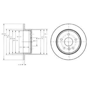 Диск тормозной Delphi BG3178 (фото 1)