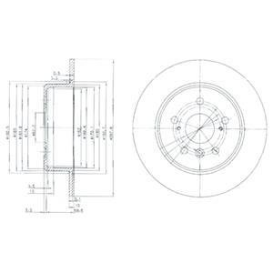 Тормозные диски Delphi BG3183