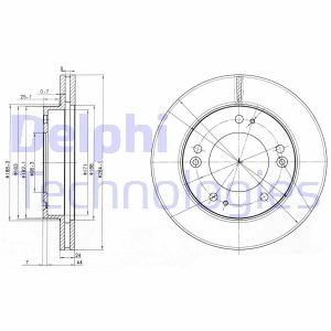 Тормозной диск Delphi BG3226