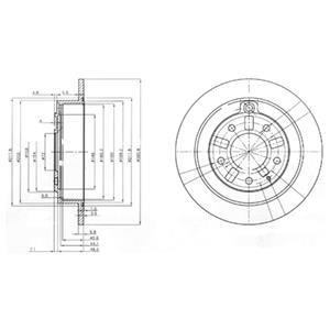 Тормозные диски Delphi BG3231