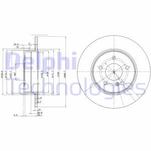 Диск гальмівний Delphi BG3239C (фото 1)